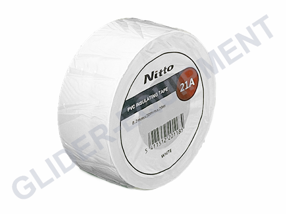 Nitto afplaktape 30mm   1 ROL [PVC21-30MMx20M-WIT]